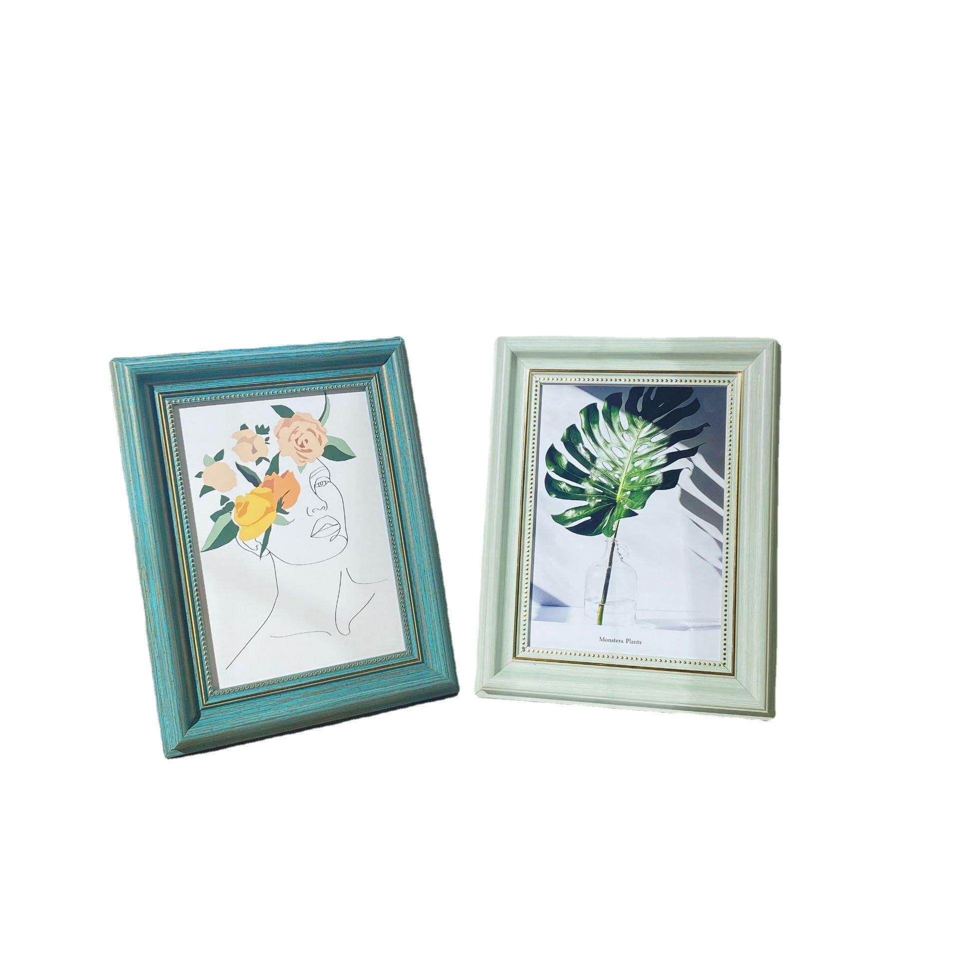 相框摆台5寸6寸7寸8寸10寸A4挂墙画框装裱影楼复古像框照片墙 - 图3