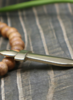 实心黄铜宝剑钥匙扣创意七星剑挂件汽车钥匙圈挂坠小饰品挂链挂饰