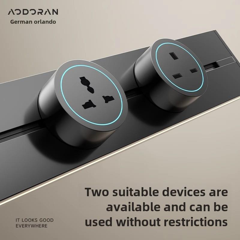 奥多朗英标拖板多功能路轨道插座国际插苏感应灯排插英式香港插排 - 图2