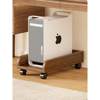 Solid wood computer host bracket mobile heightened base office desk under storage rack widened desktop chassis storage rack