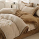 Winter thickened milk velvet four-piece set