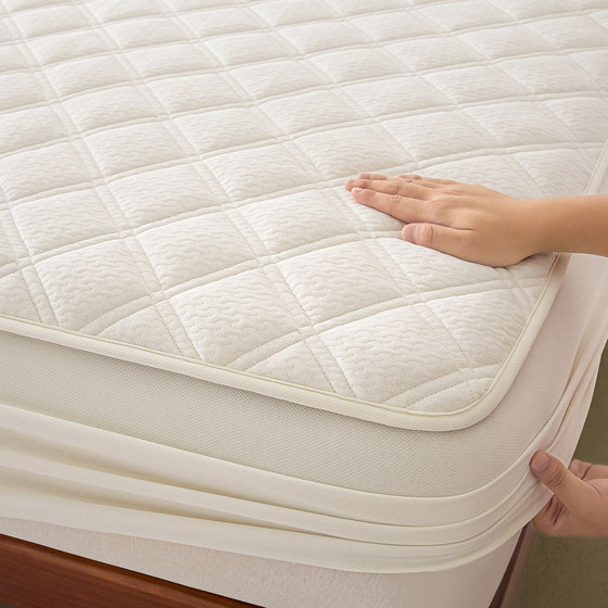 Red bean type A knitted cotton fitted sheet single piece