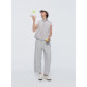 Hua Jiyan Shell Pants Drawstring Elastic Waist Air Layer Wide Legs Loose Scimitar Casual Pants Nine-Point Sweatpants Women
