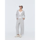 Hua Jiyan Shell Pants Drawstring Elastic Waist Air Layer Wide Legs Loose Scimitar Casual Pants Nine-Point Sweatpants Women