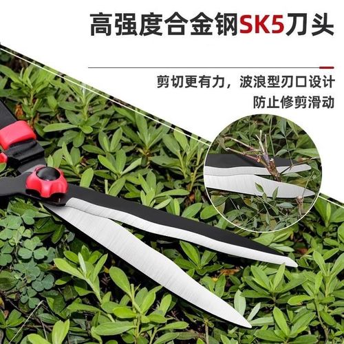 速发园力大剪刀修枝剪剪果树园林艺剪绿篱剪强花修剪草坪树枝绿化 - 图0