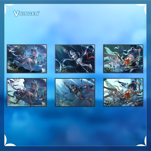 【现货】Vsinger 洛天依 海洋之心系列周边 反光色纸徽章透卡立牌 - 图2