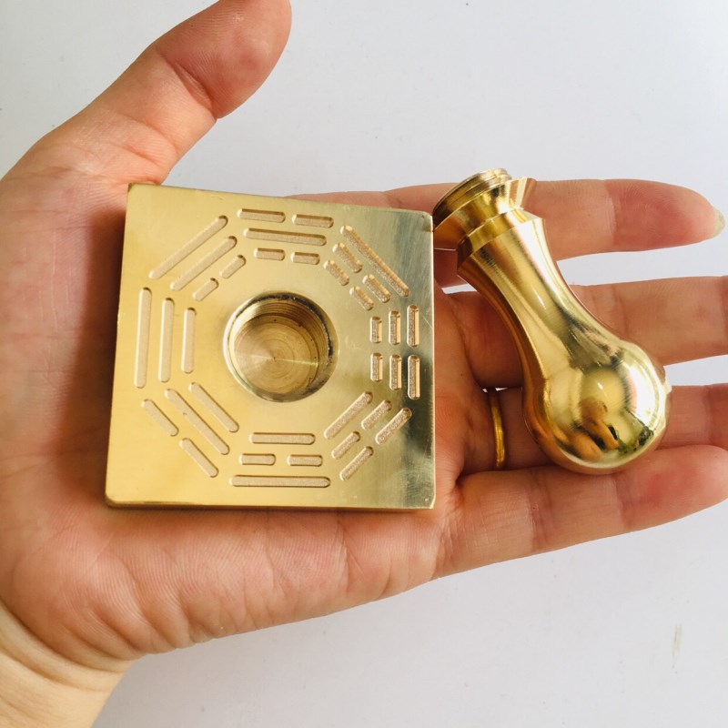 速发天师印法器道家章品道士印用张天师印铜印送底座天字印5厘米 - 图1