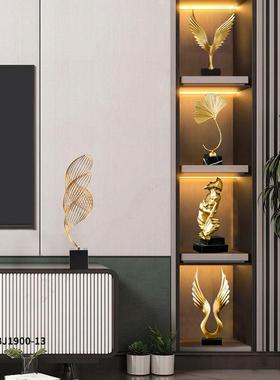 现代轻奢高档酒柜摆件软装搭配家居客厅电视柜玄关样板房间装饰品