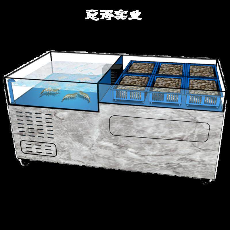 贝类超市餐饮店专用鱼缸可移动单层虾蟹池商用海鲜池淡水鱼池定做,淘宝优惠券,粉丝福利购,淘宝优惠卷