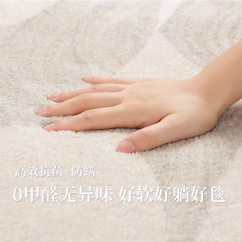 Children's bedside carpet, bedroom bedside blanket, household new floor mat, wipeable and washable, high-end light luxury room carpet mat