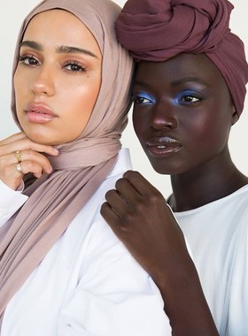 175*75cm New Women Jersey Hijabs Long Good Stitching Shawls