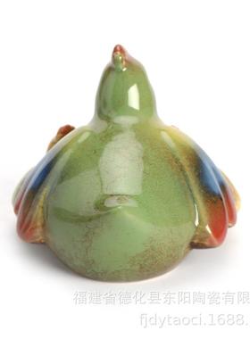 创意高温窑变家居吉祥摆饰 鸡 鸡年瓷器摆件陶瓷工艺品家庭装饰