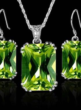 women earring neckl vintage square set for jewelry gift