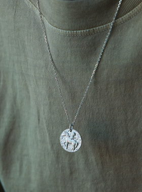 闲工造物纯银999马年本命年吊坠