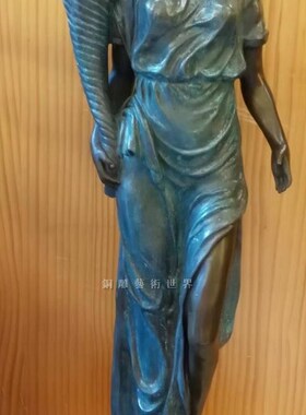 好货四季少女夏铜雕塑工艺礼品摆饰酒店软装潢艺术品摆件设家居装