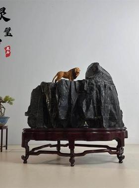 天然太湖石原石奇石观赏石灵璧石中式大小景观石盆景石头庭院摆件