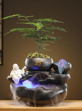 八方来财风水轮流水喷泉摆件循环水办公桌装饰客厅桌面招财风水球