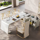 Office slate tea table and chair combination light luxury modern high-end boss president table high-end reception tea table