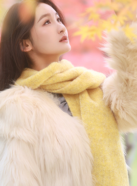 PetitBari混纺彩纱围巾女