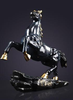 弗朗德铜马风水摆饰纯铜马摆件招财风水新家礼物乔迁礼品家里装饰