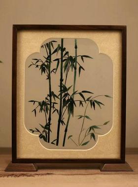 苏绣纯手工双面绣桌面摆台中国风乔迁送礼商务礼品出国送老外