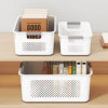 Hollow rectangular cabinet storage basket instant noodle storage box
