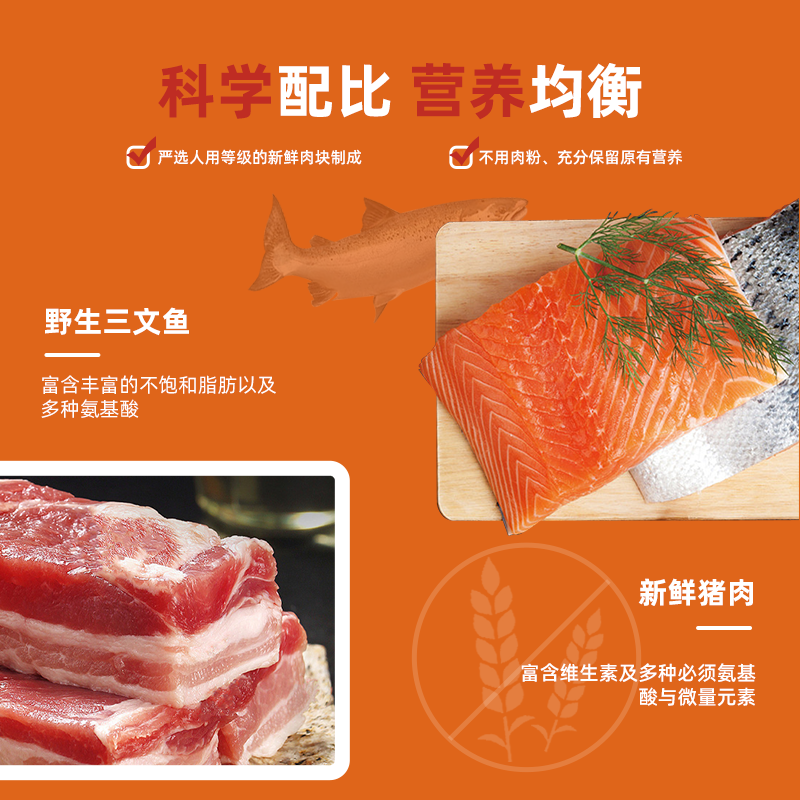 OWNAT猫粮官方旗舰店正品西班牙进口猪肉三文鱼味全价通用猫猫粮