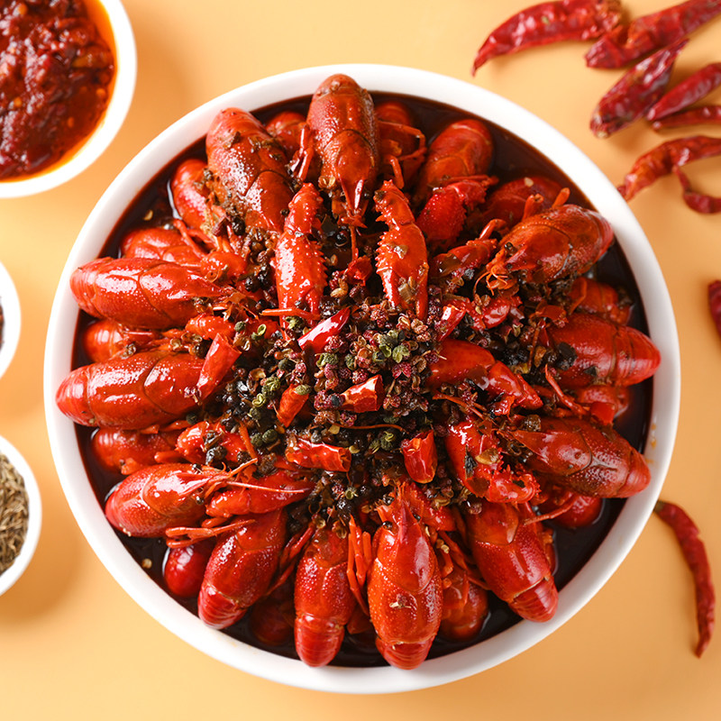 元初食品净水小龙虾麻辣味750g（4-6钱/只）海鲜方便菜懒人菜冻品,淘宝优惠券,粉丝福利购,淘宝优惠卷