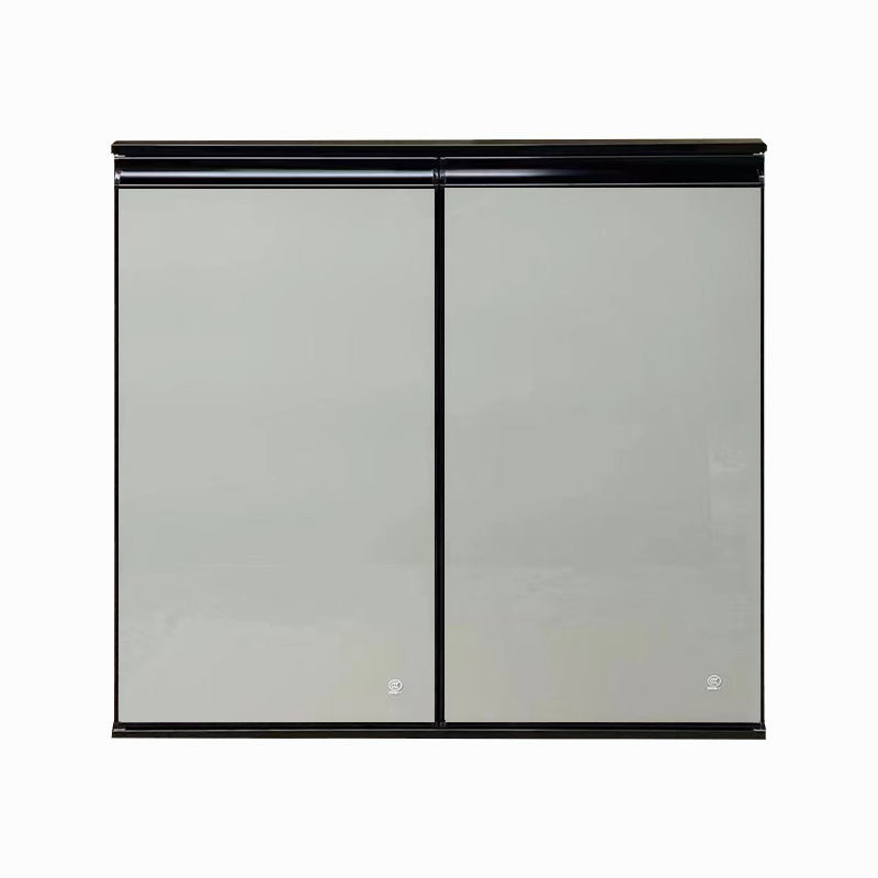 橱柜门定制免打孔钢化玻璃晶钢门定做铝合金厨房厨橱柜门板自装 - 图3