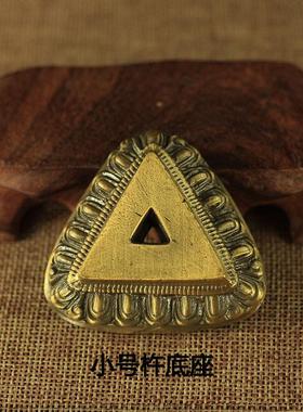 金刚杵底座多规格大小号魔蝎杵底座普巴铜合金便携桌面摆件家用