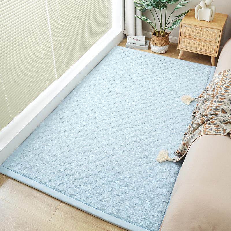 Thickened bedside blanket baby anti-fall mat bedroom bedside mat girl's room carpet winter floor mat