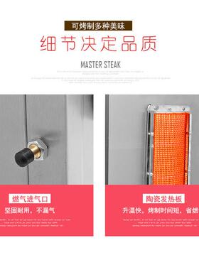 新款CY-306立式燃气烤鸭炉 烤兔烤鸡烤肉自动旋转烤炉 商用烤鸡炉