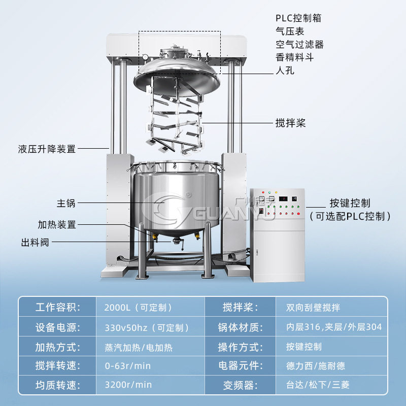 搅拌器乳化均质机身体乳护手霜面膜设备真空电热涂抹均质乳化机,淘宝优惠券,粉丝福利购,淘宝优惠卷