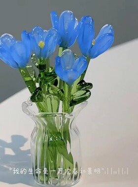 【生命是一万次春和景明】手工琉璃花朵办公室治愈系桌面花束摆件