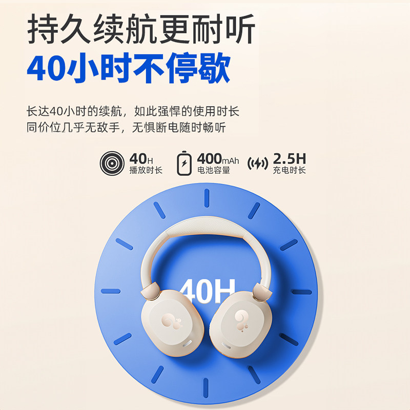 松鼠AI松鼠有品 学习机专用耳机 T1Pro头戴式学习耳机 蓝牙无线耳机背诵跟读上网课背单词专用降噪耳麦