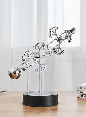 北欧创意牛顿摆球磁浮摆件装饰品家居办公室书房桌面混沌仪摆设