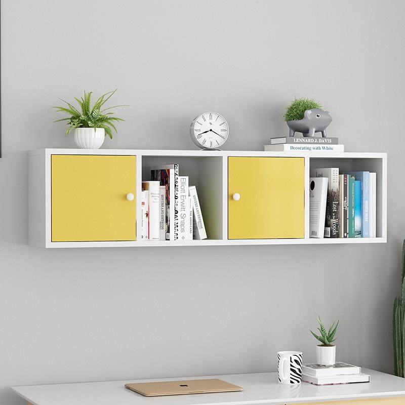 置物架墙上书架简约免打孔收纳创意小型置物柜客厅卧室壁挂式书柜,淘宝优惠券,粉丝福利购,淘宝优惠卷