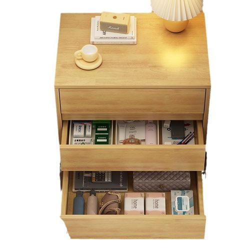 实木床头柜简约北欧卧室简易床边收纳柜家用小型床头置物架 - 图3