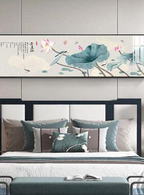 好货酒店民宿式新中卧室KJH床画头装饰客厅房间挂画背宾馆主卧横