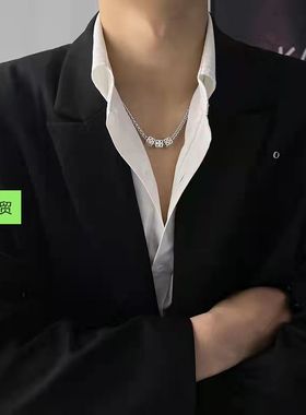 Hip Hop Personality Necklace Street Clavicle Chain Jewelry女