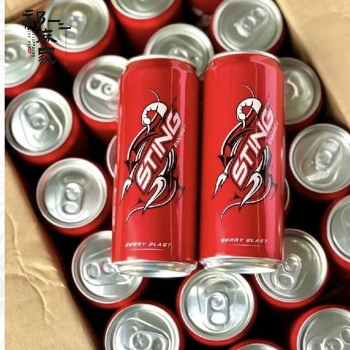 越南STING dau Thai 草莓味汽水饮料320ml罐装好喝 - 图0