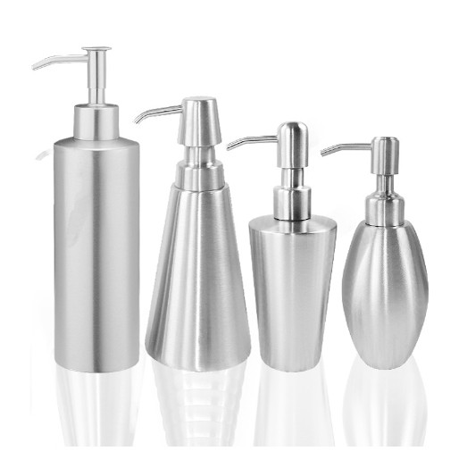 304不锈钢洗手液瓶皂液器 洗手间台面按压瓶清洁液瓶挤压式瓶罐子,淘宝优惠券,粉丝福利购,淘宝优惠卷
