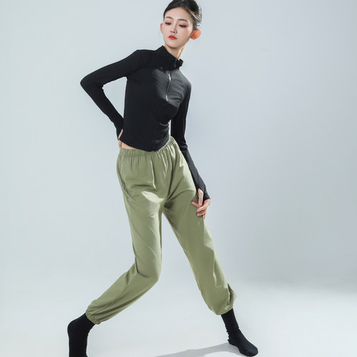 朵棠2025新款凉感成人现代舞上衣长袖舞蹈练功服女中国古典跳舞服 - 图1