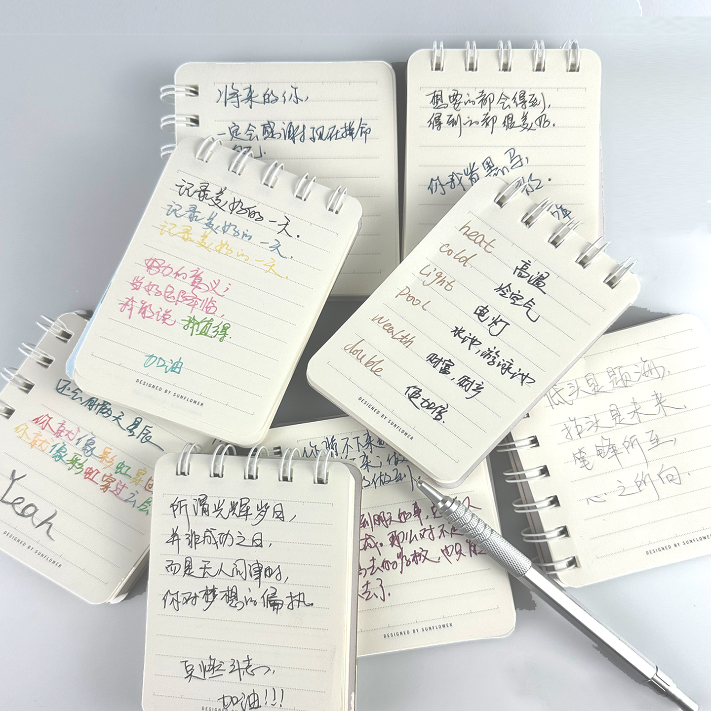 A7迷你横线便携随身携带小号笔记本子学生记事口袋型简约线圈随手记单词本作业记录本备忘录小本子 - 图2