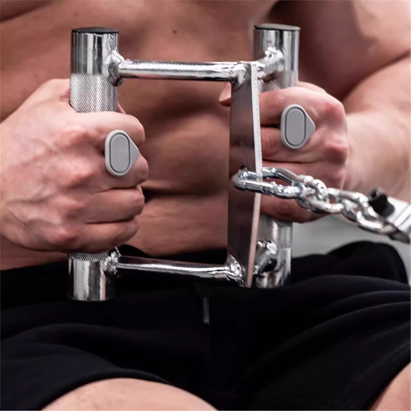 健身硅胶护掌撸铁单杠防滑手套男女防起茧引体向上拉单杠专用神器 - 图1