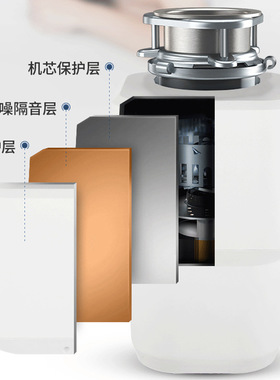 可供跨境厨房垃圾处理器家用静音水槽下水道厨余食物粉碎机