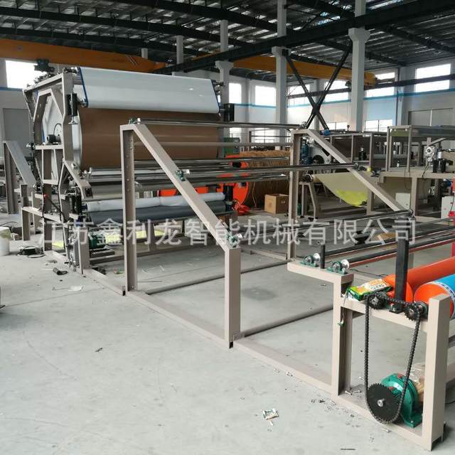 Supply multifunctional vertical mesh belt composite machine water glue composite machine self-adhesive composite machine