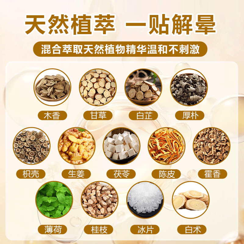 葵花牌宝宝晕车贴道和成人儿童通用防晕车晕船晕机防恶心呕吐物理