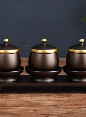 纯铜供佛香炉神台供奉财神祖先供水杯供果盘花瓶家用佛具用品大全