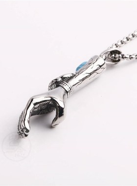 -Haiteng jewelry new fashion retro turquoise arm mens titan